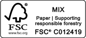FSC label Responsible forestry